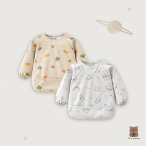 Lowell Baby Bib Coverall Waterproof - Baby Apron - Celemek Bayi Besar Sleeve Anti Air
